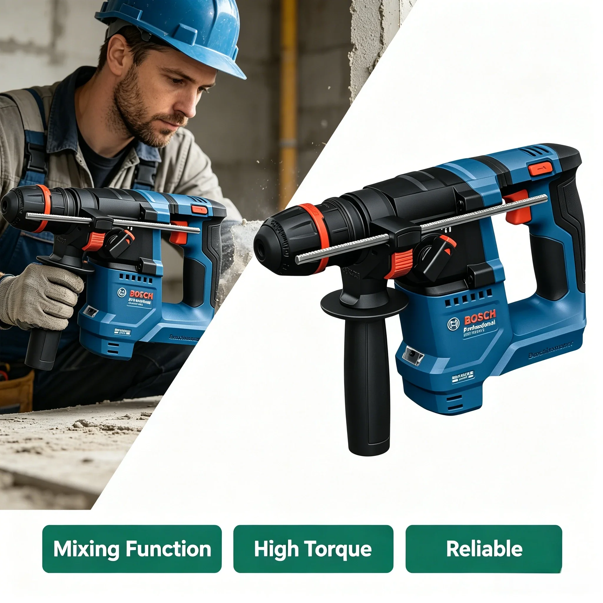 BOSCH GBH 18V-18X 18V Brushles - đánh giá và giá Power Tools Professional