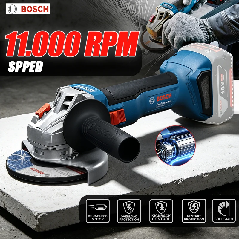 BOSCH GWS 18V-8 Cordless Angle - đánh giá và giá Power Tools Professional